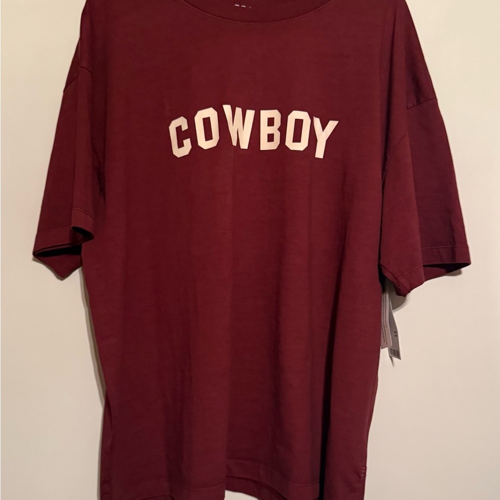 NWT Urban Cowboy Maroon T-Shirt Size XXL